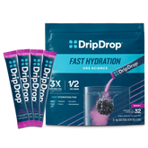 DripDrop Berry Electrolyte Powder, 8 oz sticks, 32 count