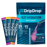 DripDrop Bold Variety Pack Electrolyte Powder, 8 oz sticks, 16 count
