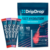 DripDrop Juicy Variety Pack Electrolyte Powder, 8 oz sticks, 16 count