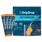 DripDrop Orange Electrolyte Powder, 8 oz sticks, 32 count