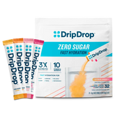 DripDrop Zero Sugar Citrus Variety Pack Electrolyte Powder, 8 oz sticks, 32 count