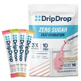 DripDrop Zero Sugar Classic Variety Pack Electrolyte Powder, 8 oz sticks, 16 count